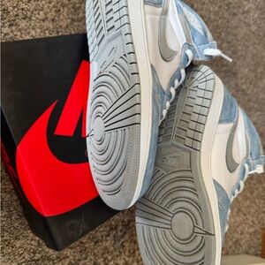 Nike Blue and White Sneakers